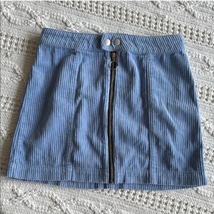 PacSun Blue Ribbed Pencil Mini Skirt Casual